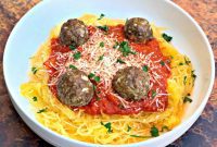Satisfying Spaghetti Squash with Classic Meatballs