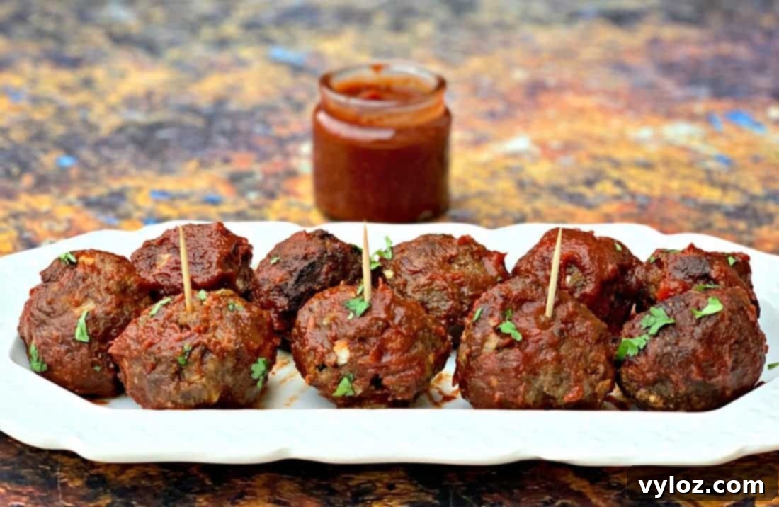 Air Fryer BBQ Beef Meatballs 1 featured 12111