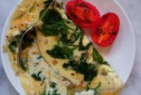 Quick and Delicious Cheesy Spinach Omelet