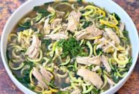 Keto Low Carb Instant Pot Chicken Zoodle Soup