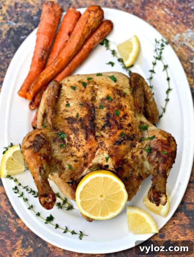 Effortlessly Crispy Air Fryer Whole Chicken 1 featured 13812