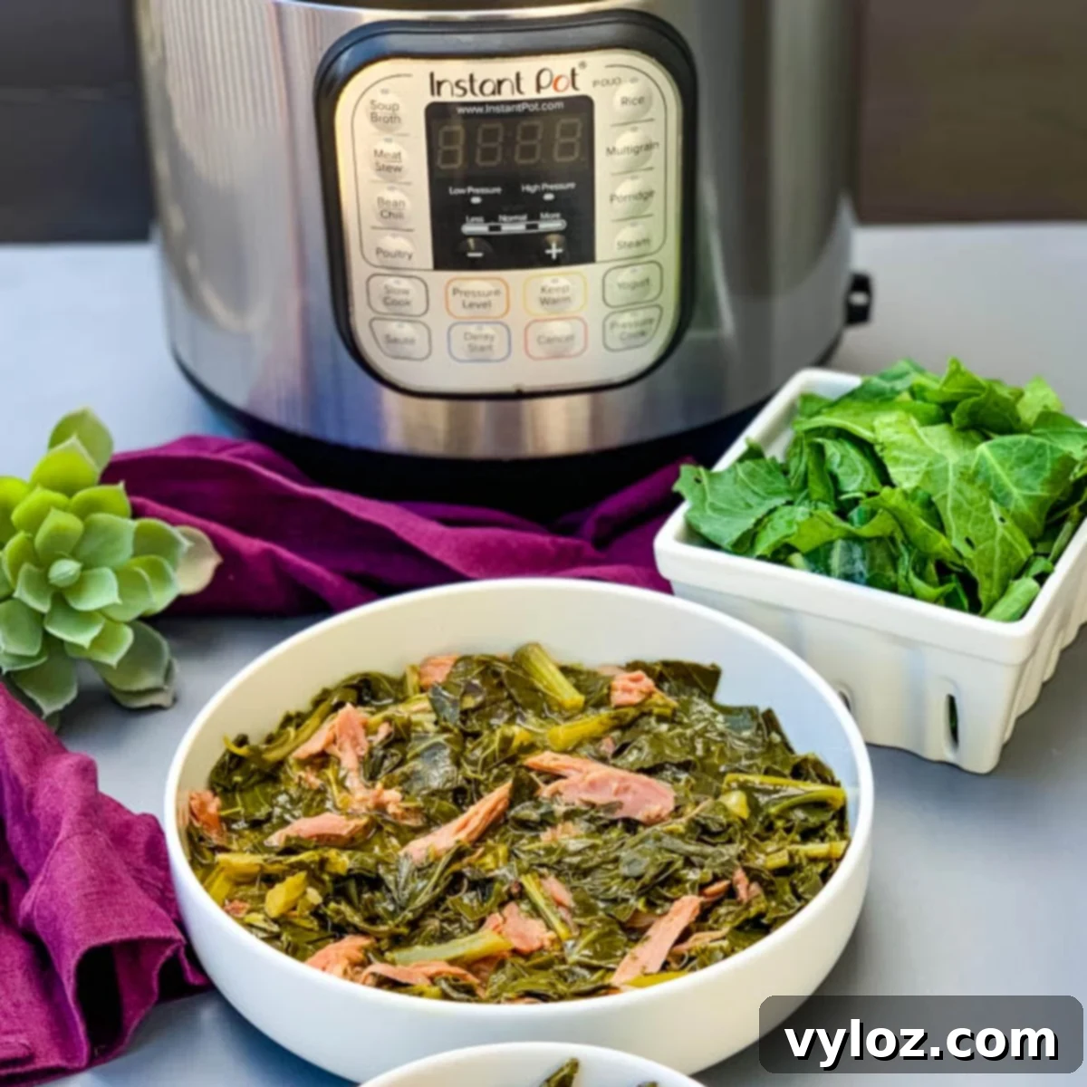 Soulful Instant Pot Southern Collard Greens 1 featured 14574
