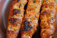 Homemade Turkish Chicken Adana Kebabs