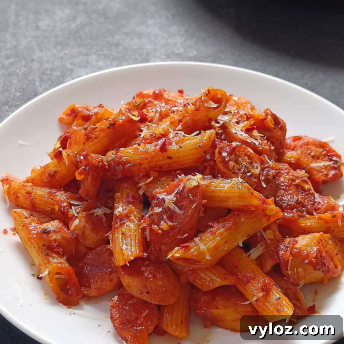 Zesty Sausage Penne Delight 1 featured 15307