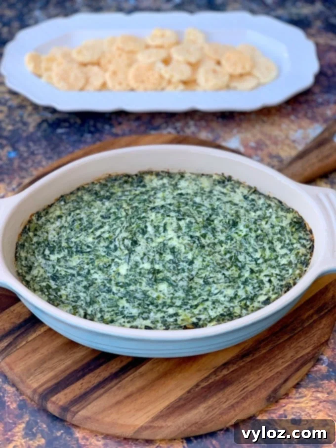 Warm Baked Spinach and Cheese Dip 1 featured 1674