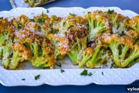 Air Fryer Parmesan Roasted Caulilini