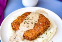 Southern Keto Chicken Fried Steak and Gravy
