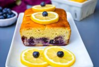 Zesty Sugar-Free Lemon Blueberry Loaf