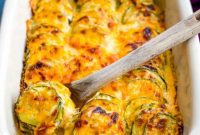 Simple Cheesy Zucchini Gratin