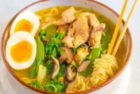 Quick Instant Pot Chicken Ramen Soup