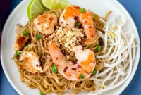 Fresh and Light Chicken Shrimp Pad Thai