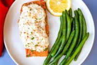 Quick Crab and Parmesan Stuffed Salmon