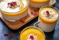 Tropical Mango Mahalabia Pudding