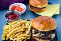 Savory Mushroom Swiss Burger