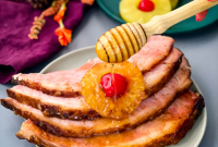 Golden Brown Sugar Pineapple Ham