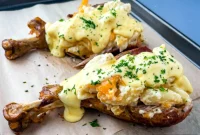 Succulent Stuffed Turkey Legs