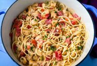 Spicy Tomato Chicken Spaghetti