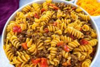 Creamy Cheesy Taco Pasta