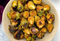 Caramelized Garlic Brussels Sprouts