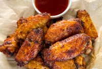 Fiery Honey Glazed Wings