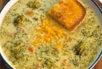 Creamy Slow Cooker Broccoli Cheddar Soup