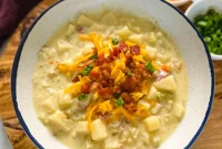 Ultimate Slow Cooker Loaded Potato and Bacon Soup