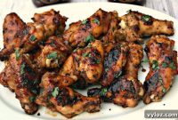 Charred BBQ Ranch Chicken Wings