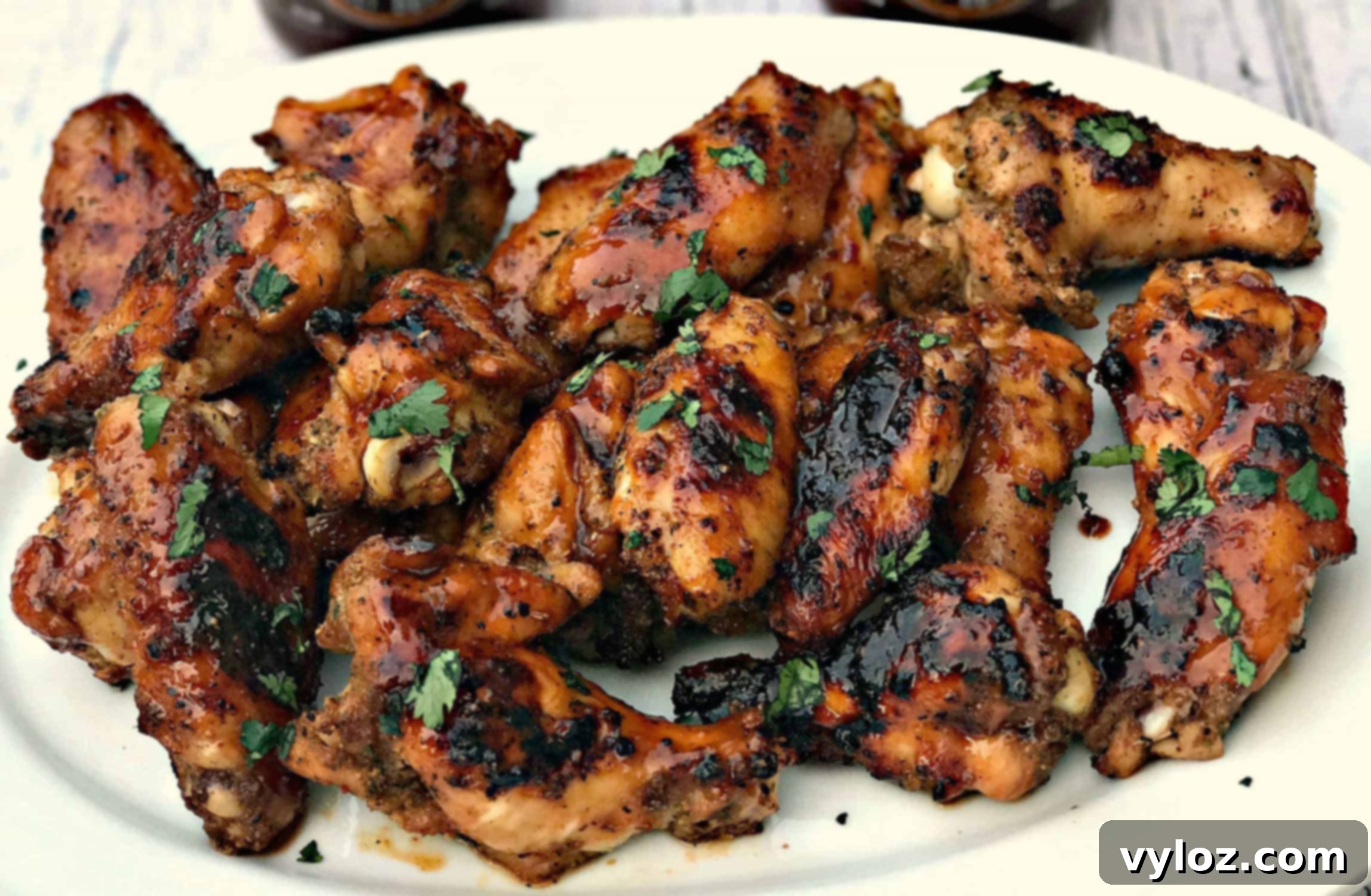Charred BBQ Ranch Chicken Wings 1 featured 5421