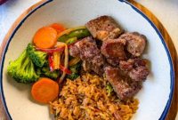 Sizzling Hibachi Steak with Fried Rice Bowls