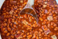 Smoky Slow Cooker Bacon Baked Beans