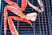Grilled King Crab Legs with Garlic Butter