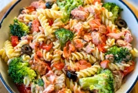 Lemon Dill Salmon Pasta Salad