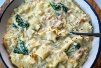 Creamy White Lasagna Soup