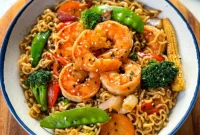 Shrimp Noodle Stir-Fry