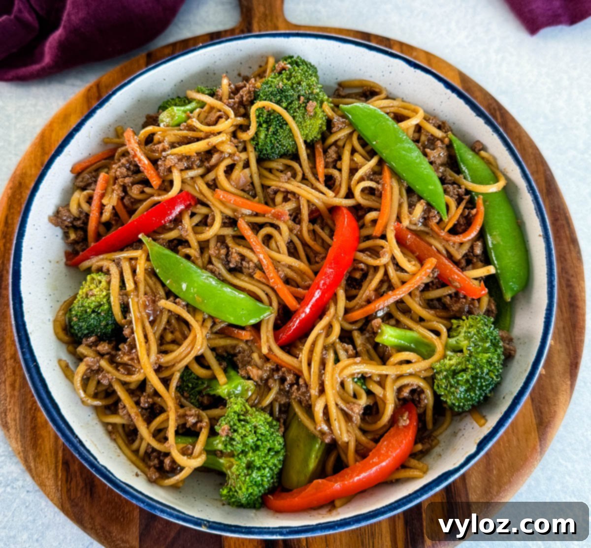 Flavorful Homemade Ground Beef Lo Mein 1 featured 60230