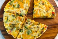 Savory Bacon and Egg Tortilla Breakfast Pizza