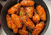 Sticky Honey Garlic Wings