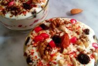 Layered Fruit and Nut Raita