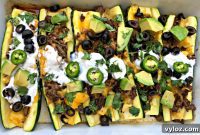Easy Keto Low-Carb Beef Taco Stuffed Zucchini Boats