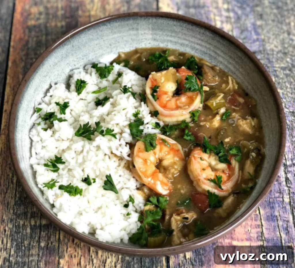 Instant Pot Louisiana Seafood, Chicken, and Sausage Gumbo
