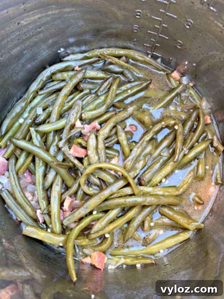 southern style green beans in instant pot