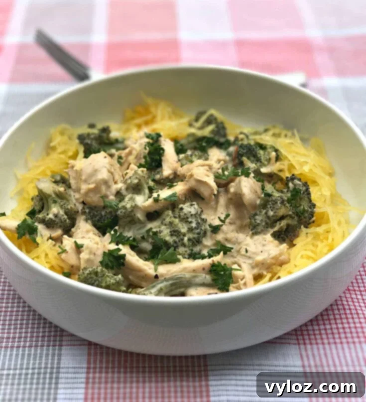 Quick and Easy Keto Instant Pot Meals 6 Instant Pot Spaghetti Squash Chicken Alfredo