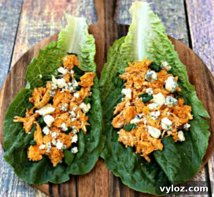 Quick and Easy Keto Instant Pot Meals 7 Instant Pot Keto Low-Carb Cheesy Buffalo Chicken Lettuce Wraps