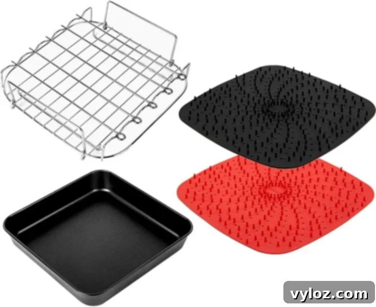 Essential Air Fryer Accessories for Every Kitchen 4 Reusable Silicone Air Fryer Liners