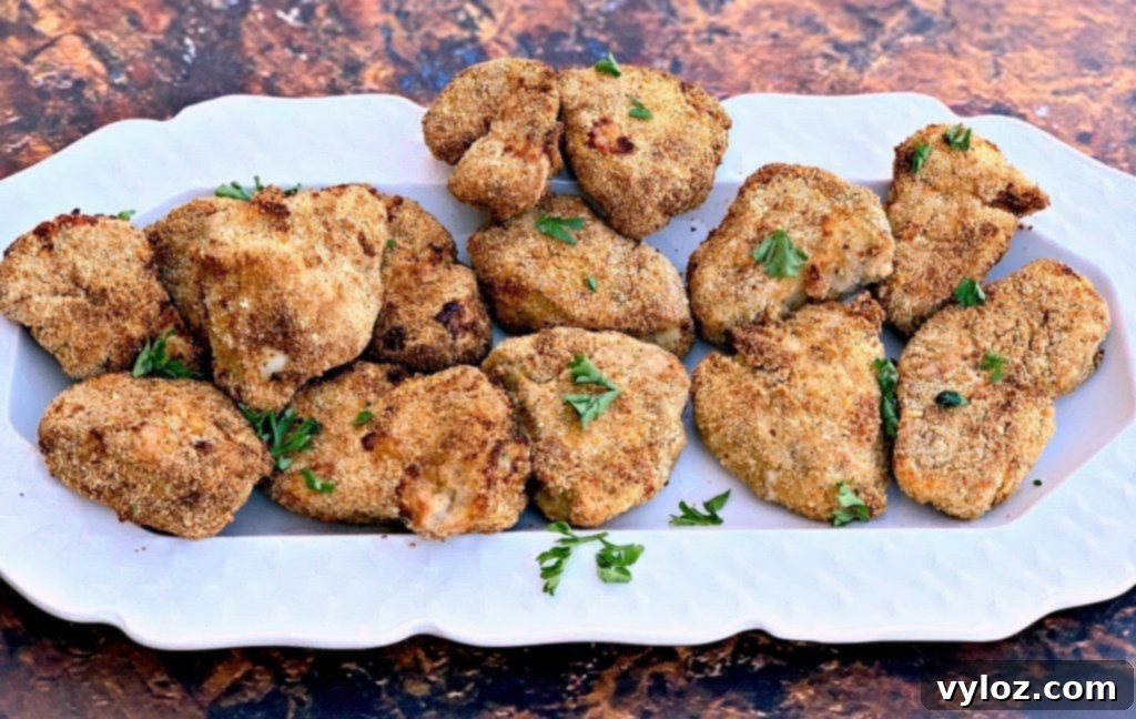Crispy Air Fryer Chicken Nuggets 6 Air fryer set to 400 degrees Fahrenheit