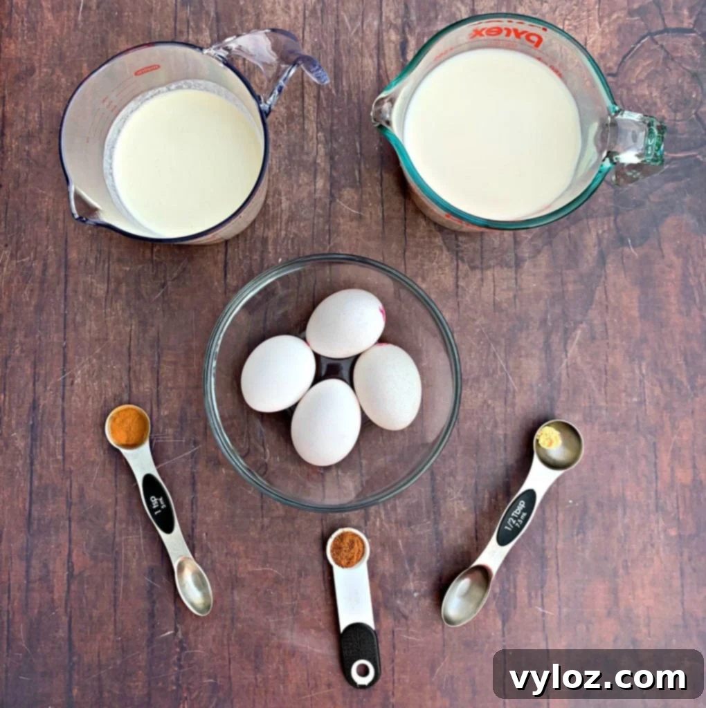 ingredients for keto low carb egg nog