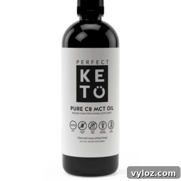Perfect Keto 100% Pure MCT Oil bottle