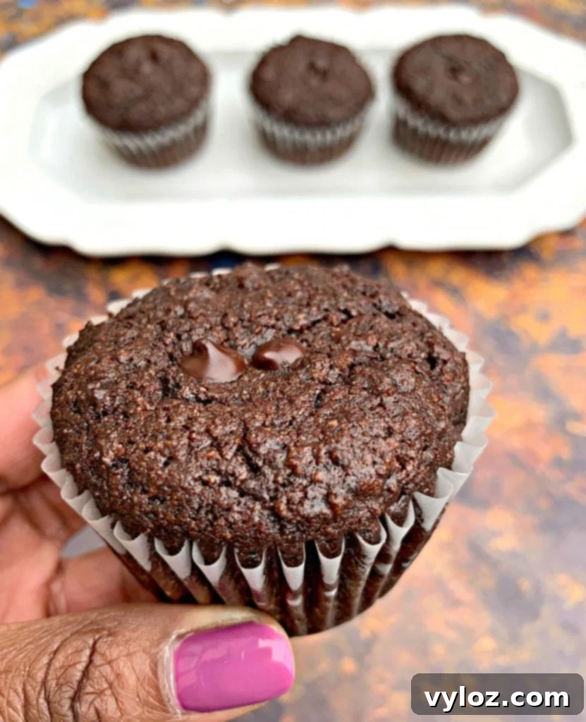 keto low carb chocolate muffins on a white plate