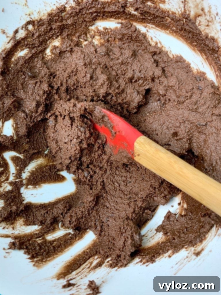 batter for keto low carb chocolate muffins