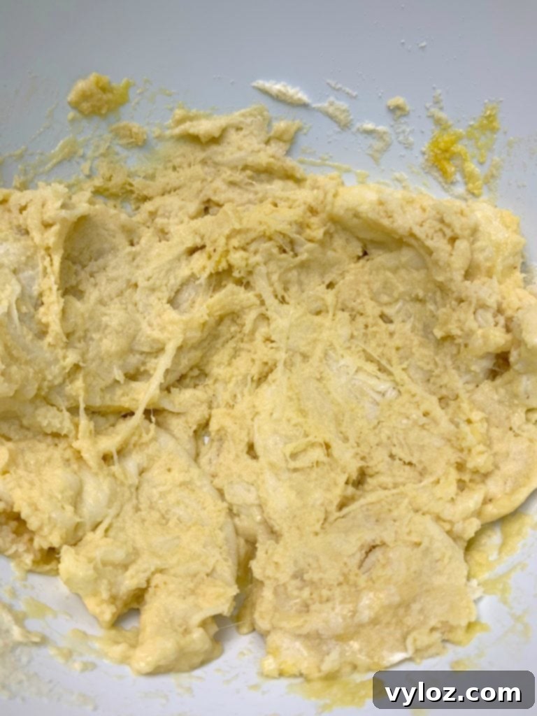 Keto fathead bagel dough in a bowl